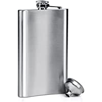 LIHAO Petaca Hip Flask de Acero Inoxidable para Whisky Licor Alcohol